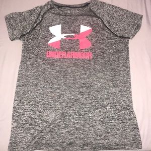 Under Armour Grey Tee, YL
